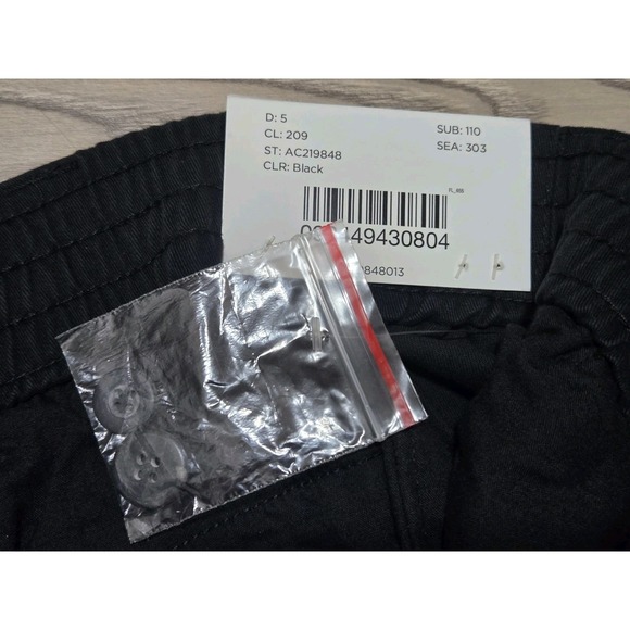 Harbor Bay Mens Black Cotton Shorts w Full Elastic Waist Sz 3XL NEW - Picture 6 of 7